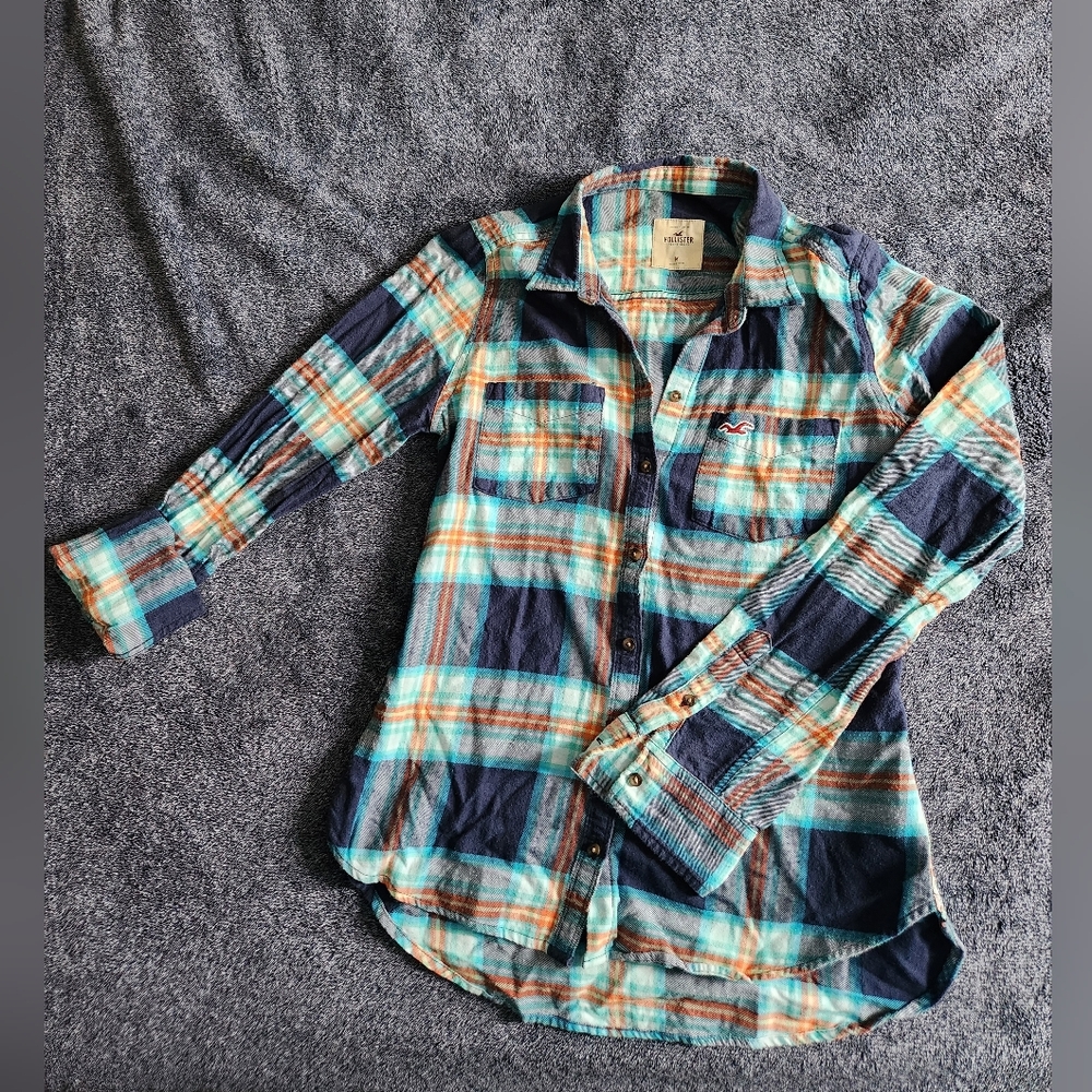 Hollister Multicolor Plaid Shirt